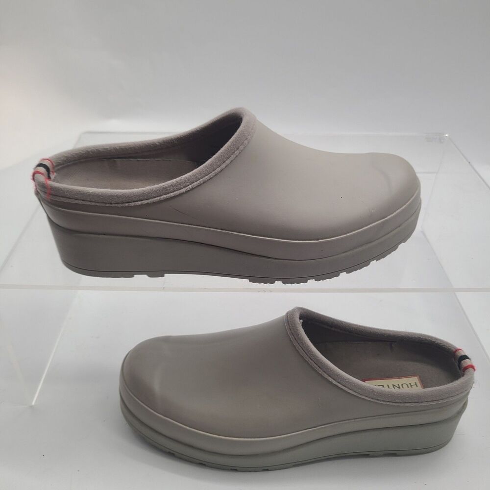 Hunter Original Play Clogs 'Zinc' / WF1002RMA / Women's Size 8 - Picture 2 of 9